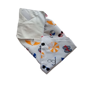 Újraszalvéta, szendvics csomagoló, strand mintás - táska & tok - uzsonna- & ebéd tartó - szendvics csomagoló - Meska.hu