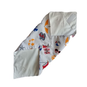 Újraszalvéta, szendvics csomagoló, strand mintás - táska & tok - uzsonna- & ebéd tartó - szendvics csomagoló - Meska.hu