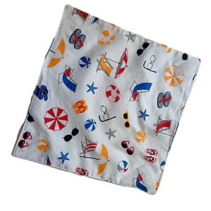 Újraszalvéta, szendvics csomagoló, strand mintás - táska & tok - uzsonna- & ebéd tartó - szendvics csomagoló - Meska.hu