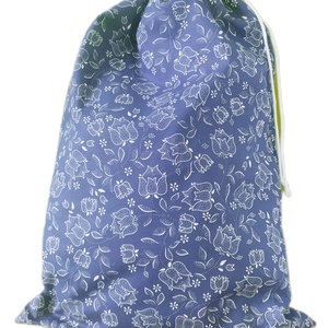 Nagy méretű kenyereszsák, frissentartó zsák, pékárus zsák,tulipános kékfestő, Táska & Tok, Bevásárlás & Shopper táska, Kenyeres zsák, Varrás, MESKA