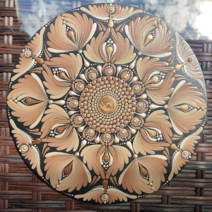 Cappuchino/latte színvilágú kis mandala, Otthon & Életmód, Dekoráció, Spiritualitás, Mandala, Festészet, MESKA