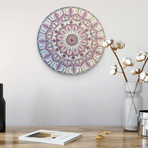 Bézses-púderes színátmenetes nőies mandala - otthon & életmód - dekoráció - spiritualitás - mandala - Meska.hu