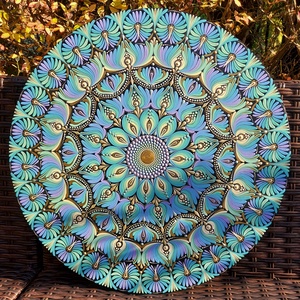 45 cm-es  Mystic Fairy mandala, Otthon & Életmód, Dekoráció, Spiritualitás, Mandala, Festészet, Festett tárgyak, MESKA