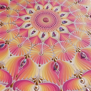 45 cm-es  Bright sunshine mandala - otthon & életmód - dekoráció - spiritualitás - mandala - Meska.hu