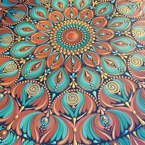 45 cm-es  barnás-türkíz zöldes mandala - otthon & életmód - dekoráció - spiritualitás - mandala - Meska.hu 45 cm-es  barnás-türkíz zöldes mandala - otthon & életmód - dekoráció - spiritualitás - mandala - Meska.hu