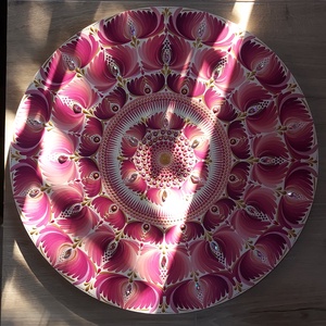 45 cm-es  Valentin nap ihlette mandala - otthon & életmód - dekoráció - spiritualitás - mandala - Meska.hu