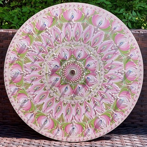 45 cm-es Virágos rét mandala, Otthon & Életmód, Dekoráció, Spiritualitás, Mandala, Festészet, Festett tárgyak, MESKA
