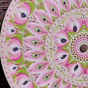 45 cm-es Virágos rét mandala - otthon & életmód - dekoráció - spiritualitás - mandala - Meska.hu