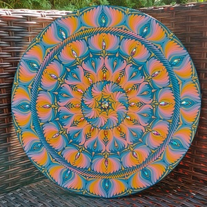 35 cm-es  élénk, késő nyári színvilágú mandala - otthon & életmód - dekoráció - spiritualitás - mandala - Meska.hu 35 cm-es  élénk, késő nyári színvilágú mandala - otthon & életmód - dekoráció - spiritualitás - mandala - Meska.hu