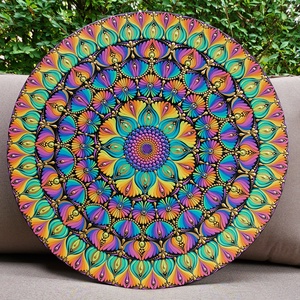 50 cm-es  Szivárvány mandala, Otthon & Életmód, Dekoráció, Spiritualitás, Mandala, Festészet, Festett tárgyak, MESKA