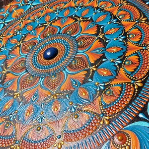50 cm-es Kék-narancs mandala - otthon & életmód - dekoráció - spiritualitás - mandala - Meska.hu 50 cm-es Kék-narancs mandala - otthon & életmód - dekoráció - spiritualitás - mandala - Meska.hu