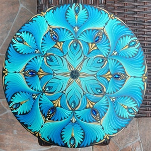 25 cm-es Ocean floral mandala - otthon & életmód - dekoráció - spiritualitás - mandala - Meska.hu