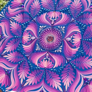38 cm-es Mystic Garden mandala - otthon & életmód - dekoráció - spiritualitás - mandala - Meska.hu
