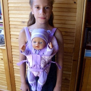 Hordozó 43-50 cm-es játék babához -  - Meska.hu