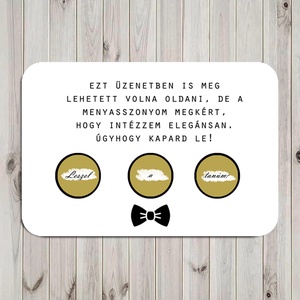 Kaparós képeslap felkérésekhez, tanú felkérésére, férfiak felkérésére, férfi felkérő, groom - Meska.hu