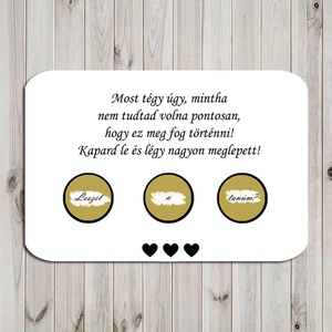 Kaparós képeslap felkérésekhez, tanú felkérésére, nők felkérésére, női felkérő, koszorúslány - Meska.hu