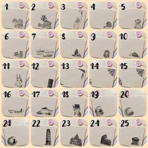 Kaparós képeslap, utazás, beszállókártya, ajándék átadás, élményajándék, repülőjegy, repjegy - karácsony - karácsonyi ajándékozás - karácsonyi képeslap, üdvözlőlap, ajándékkísérő - Meska.hu