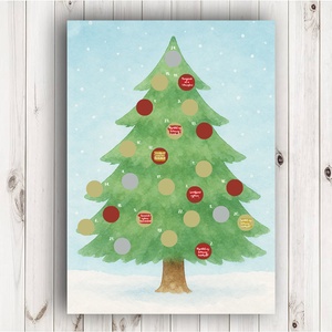 Kaparós adventi naptár, kalandos, 24 kaparófelülettel ellátott élmény adventi naptár, Karácsony, Adventi díszek, Adventi naptár, Fotó, grafika, rajz, illusztráció, MESKA