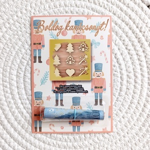 Kaparós karácsonyi sorsjegy pénznyereménnyel, pénzátadó, ajándék átadására, sorsjegy, egyedi - Meska.hu