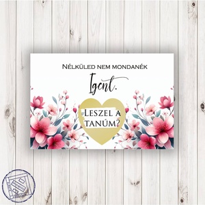 Kaparós képeslap felkérésekhez, tanú felkérésére, koszorúslány felkérésére, keresztszülő felkérésére - Meska.hu