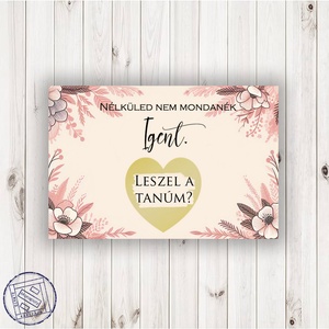 Kaparós képeslap felkérésekhez, tanú felkérésére, koszorúslány felkérésére, keresztszülő felkérésére - Meska.hu