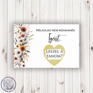 Kaparós képeslap felkérésekhez, tanú felkérésére, koszorúslány felkérésére, keresztszülő felkérésére - Meska.hu