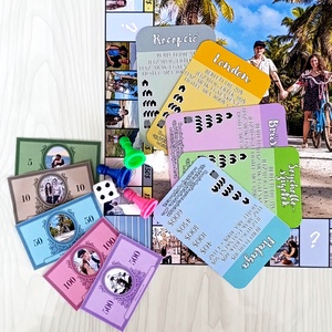 Egyedi Monopoly ihlette társasjáték - játék & sport - táblajáték és kártyajáték - társasjátékok - dobókocka - Meska.hu