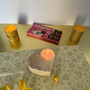 Szívecske mécsestartó - otthon & életmód - gyertya, illat, aroma - mécses és mécsestartó - Meska.hu