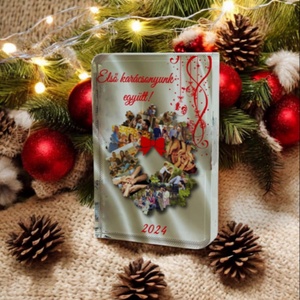 Karácsonyi saját fényképes fotókristaly , Karácsony, Karácsonyi lakásdekoráció, Karácsonyi lakásdíszek, Fotó, grafika, rajz, illusztráció, MESKA