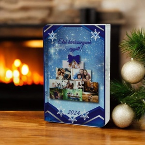 Karácsonyi saját fényképes fotókristaly , Karácsony, Karácsonyi lakásdekoráció, Karácsonyi lakásdíszek, Fotó, grafika, rajz, illusztráció, MESKA