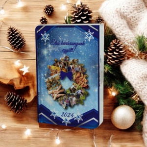 Karácsonyi saját fényképes fotókristaly , Karácsony, Karácsonyi lakásdekoráció, Karácsonyi lakásdíszek, Fotó, grafika, rajz, illusztráció, MESKA