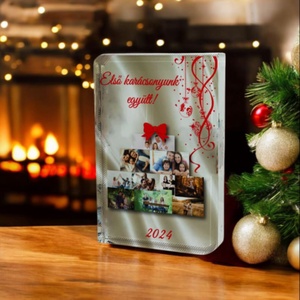 Karácsonyi saját fényképes fotókristaly , Karácsony, Karácsonyi lakásdekoráció, Karácsonyi lakásdíszek, Fotó, grafika, rajz, illusztráció, MESKA