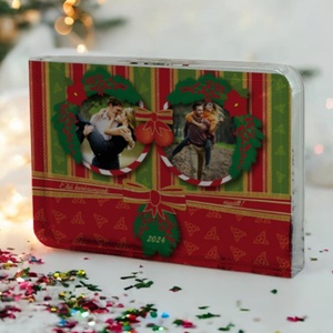 Karácsonyi saját fényképes fotókristaly , Karácsony, Karácsonyi lakásdekoráció, Karácsonyi lakásdíszek, Fotó, grafika, rajz, illusztráció, MESKA