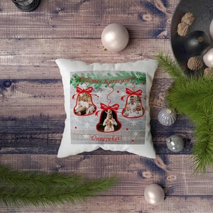 Karácsonyi saját fényképes párna  - Meska.hu