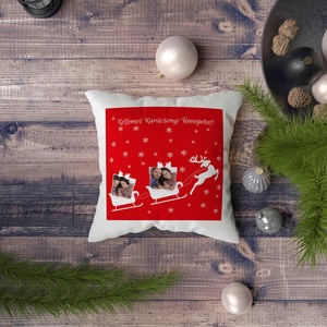 Karácsonyi saját fényképes párna  - Meska.hu