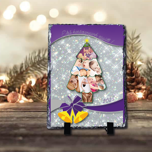 Karácsonyi saját fényképes fotókő , Otthon & Életmód, Dekoráció, Asztal és polc dekoráció, Asztaldísz, , MESKA