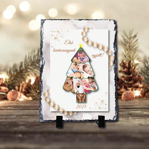 Karácsonyi saját fényképes fotókő  - Meska.hu