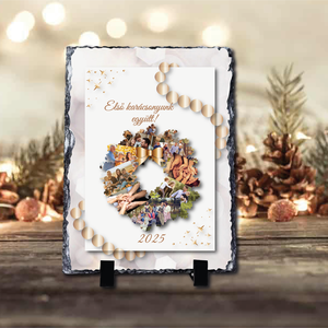 Karácsonyi saját fényképes fotókő  - Meska.hu