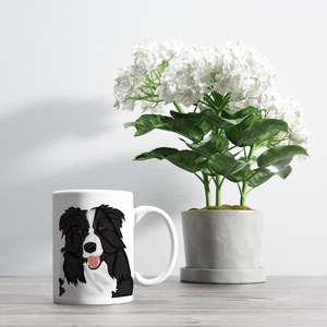 Border Collie kutyás kávés bögre, Otthon & Életmód, Konyhafelszerelés, tálalás, Tálalás, Bögre & Csésze, Fotó, grafika, rajz, illusztráció, MESKA