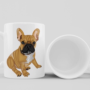 Francia bulldog kutyás kávés bögre - otthon & életmód - konyhafelszerelés, tálalás - tálalás - bögre & csésze - Meska.hu