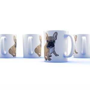 Francia bulldog kutyás kávés bögre - otthon & életmód - konyhafelszerelés, tálalás - tálalás - bögre & csésze - Meska.hu