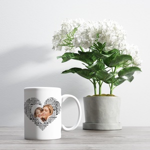 Anyák napi, betűs, szíves, fényképes Édesanya kávés bögre, Otthon & Életmód, Konyhafelszerelés, tálalás, Tálalás, Bögre & Csésze, Fotó, grafika, rajz, illusztráció, MESKA