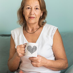 Anyák napi, betűs, szíves, Nagymama kávés bögre - otthon & életmód - konyhafelszerelés, tálalás - tálalás - bögre & csésze - Meska.hu