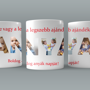Anyák napi, fényképes kávés bögre (ANYA) - otthon & életmód - konyhafelszerelés, tálalás - tálalás - bögre & csésze - Meska.hu