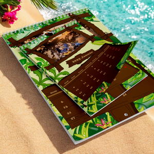 2026-os A4-es falinaptár dzsungeles - Meska.hu