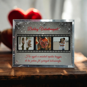  Valentin napi Üvegkép, Fotóüveg, Diafilmes, Otthon & Életmód, Dekoráció, Kép & Falikép, Üvegkép, Fotó, grafika, rajz, illusztráció, Üvegművészet, MESKA