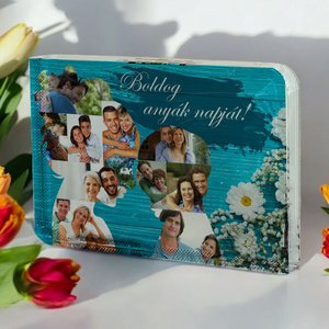 Anyák napi Fotókristály (Anya -fia fotómontázs), Otthon & Életmód, Dekoráció, Kép & Falikép, Üvegkép, Fotó, grafika, rajz, illusztráció, MESKA