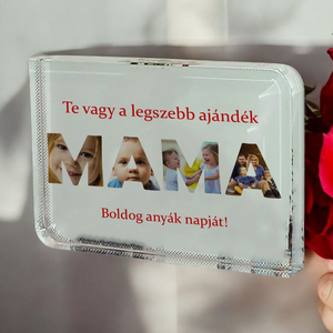 Anyák napi Fotókristály (MAMA), Otthon & Életmód, Dekoráció, Kép & Falikép, Üvegkép, Fotó, grafika, rajz, illusztráció, MESKA