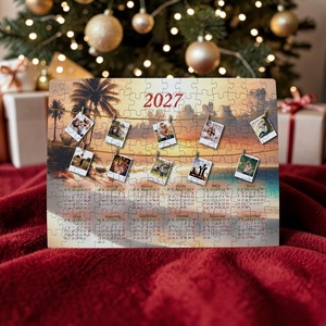 Saját fényképeses, egész éves (2027-es) naptár puzzle A3-as 500 darabos (pálmafás), Művészet, Grafika & Illusztráció, Digitális, Fotó, grafika, rajz, illusztráció, MESKA