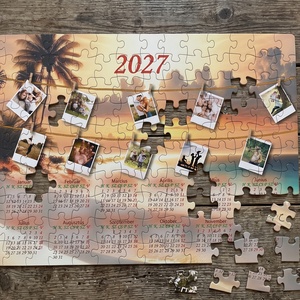 Saját fényképeses, egész éves (2027-es) naptár puzzle A3-as 500 darabos (pálmafás) - művészet - grafika & illusztráció - digitális - Meska.hu